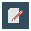 پیش‌نمایش فایل edit-notes-2 از پک کسب‌وکار و اداره – آیکن‌های فلت مربعی