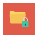 پیش‌نمایش فایل lock-folder-6 از پک کسب‌وکار و اداره – آیکن‌های فلت مربعی