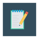 پیش‌نمایش فایل notes-198 از پک کسب‌وکار و اداره – آیکن‌های فلت مربعی