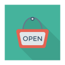 پیش‌نمایش فایل open-signboard-3 از پک کسب‌وکار و اداره – سبک فلت مربعی سایه‌دار
