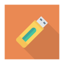 پیش‌نمایش فایل pendrive-48 از پک کسب‌وکار و اداره – سبک فلت مربعی سایه‌دار