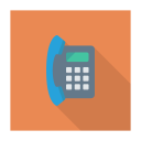 پیش‌نمایش فایل phone-1610 از پک کسب‌وکار و اداره – سبک فلت مربعی سایه‌دار