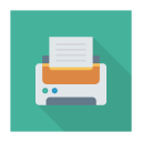 پیش‌نمایش فایل printer-469 از پک کسب‌وکار و اداره – سبک فلت مربعی سایه‌دار