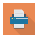 پیش‌نمایش فایل printer-472 از پک کسب‌وکار و اداره – سبک فلت مربعی سایه‌دار