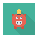 پیش‌نمایش فایل savings-143 از پک کسب‌وکار و اداره – سبک فلت مربعی سایه‌دار