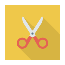 پیش‌نمایش فایل scissors-156 از پک کسب‌وکار و اداره – سبک فلت مربعی سایه‌دار