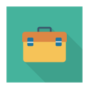 پیش‌نمایش فایل briefcase-596 از پک کسب‌وکار و اداره – سبک فلت مربعی سایه‌دار