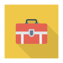 پیش‌نمایش فایل briefcase-598 از پک کسب‌وکار و اداره – سبک فلت مربعی سایه‌دار