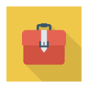 پیش‌نمایش فایل briefcase-604 از پک کسب‌وکار و اداره – سبک فلت مربعی سایه‌دار