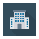 پیش‌نمایش فایل building-2061 از پک کسب‌وکار و اداره – سبک فلت مربعی سایه‌دار