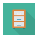 پیش‌نمایش فایل drawer-260 از پک کسب‌وکار و اداره – سبک فلت مربعی سایه‌دار
