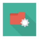 پیش‌نمایش فایل folder-configuration-2 از پک کسب‌وکار و اداره – سبک فلت مربعی سایه‌دار