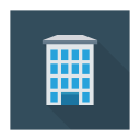پیش‌نمایش فایل building-2062 از پک کسب‌وکار و اداره – سبک فلت مربعی سایه‌دار