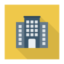 پیش‌نمایش فایل building-2064 از پک کسب‌وکار و اداره – سبک فلت مربعی سایه‌دار