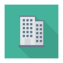 پیش‌نمایش فایل building-2065 از پک کسب‌وکار و اداره – سبک فلت مربعی سایه‌دار