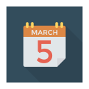 پیش‌نمایش فایل calendar-1519 از پک کسب‌وکار و اداره – سبک فلت مربعی سایه‌دار