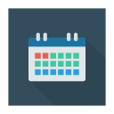 پیش‌نمایش فایل calendar-1521 از پک کسب‌وکار و اداره – سبک فلت مربعی سایه‌دار