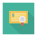 پیش‌نمایش فایل certificate-282 از پک کسب‌وکار و اداره – سبک فلت مربعی سایه‌دار