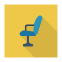 پیش‌نمایش فایل chair-445 از پک کسب‌وکار و اداره – سبک فلت مربعی سایه‌دار