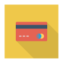 پیش‌نمایش فایل debitcard-4 از پک کسب‌وکار و اداره – سبک فلت مربعی سایه‌دار