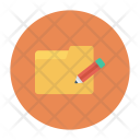 پیش‌نمایش فایل edit-folder-8 از پک Business And Office Flat Circle 