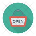 پیش‌نمایش فایل open-signboard-6 از پک کسب‌وکار و اداره – سبک فلت دایره‌ای سایه‌دار