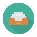 پیش‌نمایش فایل document-rack از پک کسب‌وکار و اداره – سبک فلت دایره‌ای سایه‌دار