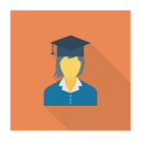 پیش‌نمایش فایل graduate-114 از پک آواتارهای فلت مربعی سایه‌دار