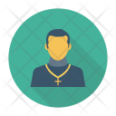 پیش‌نمایش فایل church-father-2 از پک آواتارهای فلت دایره‌ای سایه‌دار