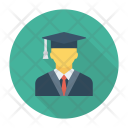 پیش‌نمایش فایل graduate-120 از پک آواتارهای فلت دایره‌ای سایه‌دار
