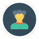 پیش‌نمایش فایل grandmother-31 از پک آواتارهای فلت دایره‌ای سایه‌دار