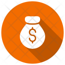 پیش‌نمایش فایل money-bag-45 از پک رابط کاربری – سبک دایره‌ای سایه‌دار