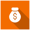 پیش‌نمایش فایل money-bag-54 از پک رابط کاربری – سبک مربعی سایه‌دار