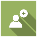 پیش‌نمایش فایل add-user-25 از پک رابط کاربری – سبک مربعی سایه‌دار