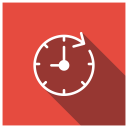 پیش‌نمایش فایل clock-1050 از پک رابط کاربری – سبک مربعی سایه‌دار