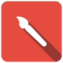 پیش‌نمایش فایل paint-brush-29 از پک طراحی – سبک فلت مربعی گوشه‌گرد سایه‌دار