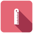 پیش‌نمایش فایل ruler-369 از پک طراحی – سبک فلت مربعی گوشه‌گرد سایه‌دار