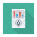 پیش‌نمایش فایل music-player-37 از پک دستگاه‌ها – سبک فلت مربعی سایه‌دار – جلد ۱