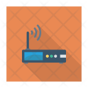 پیش‌نمایش فایل router-244 از پک دستگاه‌ها – سبک فلت مربعی سایه‌دار – جلد ۱