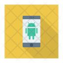 پیش‌نمایش فایل android-phone-6 از پک دستگاه‌ها – سبک فلت مربعی سایه‌دار – جلد ۲