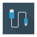 پیش‌نمایش فایل data-cable-10 از پک دستگاه‌ها – سبک فلت مربعی سایه‌دار – جلد ۲