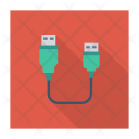 پیش‌نمایش فایل data-cable-11 از پک دستگاه‌ها – سبک فلت مربعی سایه‌دار – جلد ۲