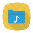 پیش‌نمایش فایل music-folder-12 از پک موسیقی، صدا و ویدئو – سبک فلت مربعی سایه‌دار – جلد ۱