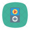 پیش‌نمایش فایل music-player-66 از پک موسیقی، صدا و ویدئو – سبک فلت مربعی گوشه‌گرد – جلد ۱