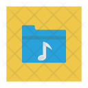 پیش‌نمایش فایل music-folder-16 از پک موسیقی، صدا و ویدئو – سبک فلت مربعی – جلد ۱