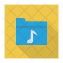 پیش‌نمایش فایل music-folder-17 از پک موسیقی، صدا و ویدئو – سبک فلت مربعی سایه‌دار – جلد ۱