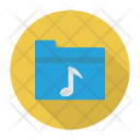 پیش‌نمایش فایل music-folder-19 از پک موسیقی، صدا و ویدئو – سبک فلت دایره‌ای سایه‌دار – جلد ۱