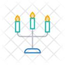 پیش‌نمایش فایل candelabra-21 از پک هالووین – سبک خطی رنگی – جلد ۲