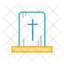 پیش‌نمایش فایل cemetery-24 از پک هالووین – سبک خطی رنگی – جلد ۲