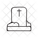 پیش‌نمایش فایل gravestone-44 از پک هالووین – سبک خطی نازک – جلد ۳